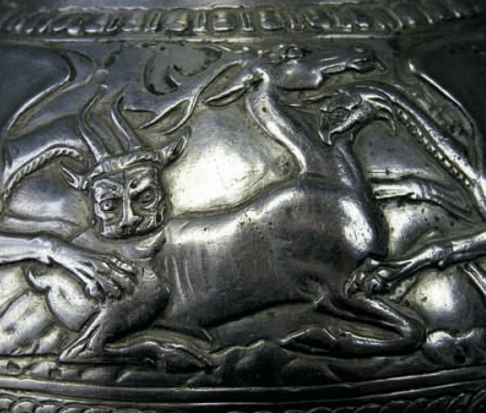 Rare Griffins on Frieze Vessel from Great Ryzhanovka Kurgan