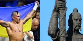 Boxer Usyk wears same ‘khokhol’ hairstyle as famous Kyiv ruler Sviatoslav the Brave more than 1000 years ago