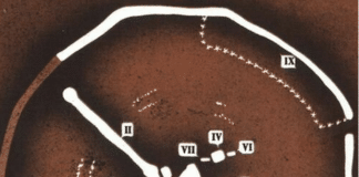 Cromlech/ Stone Circle inside Tovsta Mogyla Kurgan