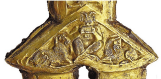 ‘God Pan playing flute and two goats’ on Scythian sword handle from Tovsta Mogyla kurgan