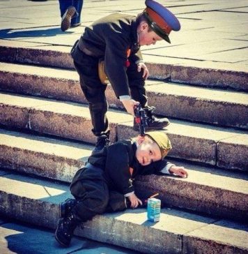 Russian kids play