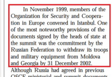 In 1999, Russia promised to remove its troops from Moldova by end of 2002
