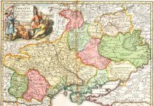 ‘Ukraine or the Cossacks Land’ map of 1720