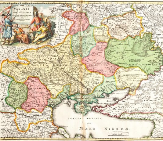 ‘Ukraine or the Cossacks Land’ map of 1720