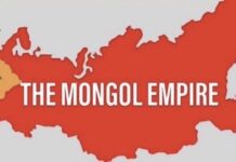 Muscovy-Russia on the map of the Mongolian Empire