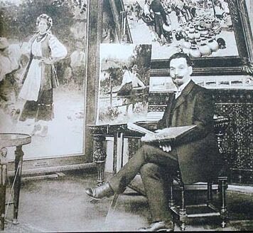 Mykola Pymonenko whose works inspired Kazimir Malevich. His Hopak painting was bought by the Louvre