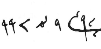 Mysterious inscription of the 10th century Rus. Possible similarity with Phoenician script?