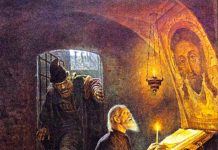 Voltaire described the effect of Muscovite Orthodox religion: Encouragement to Wickedness