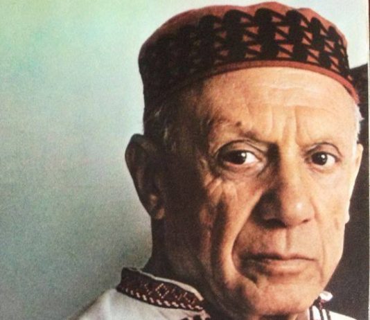 Pablo Picasso in Ukrainian Embroidery Shirt/ Vyshyvanka