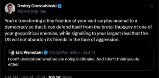 US helps Ukraine because…