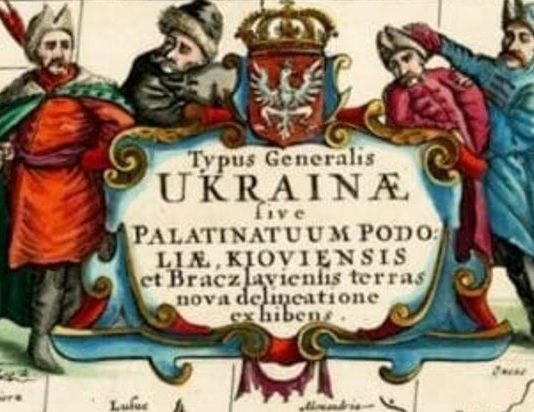 Map of Ukraine of 1650 by French cartographer Beauplan