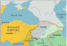 Parthian Empire once divided the world with Roman Empire. The Parthians were originally exiles from ‘Ukrainian’ Scythia