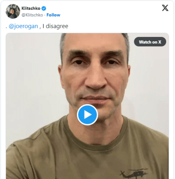 Wladimir Klitschko Slams Joe Rogan for Spreading Russian Propaganda on His Podcast