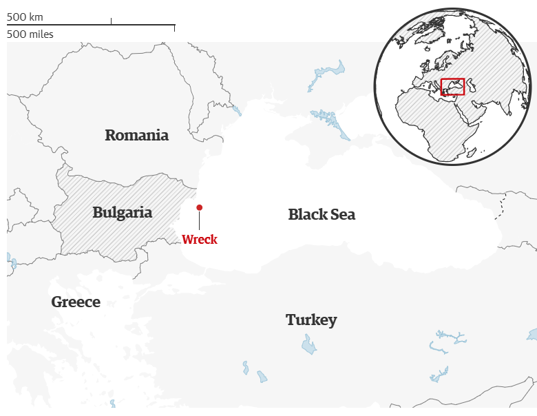 Area where shipwreck was discovered