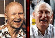 Putin looks akin to Andrei Chikatilo, the bloodiest maniac serial killer of the USSR