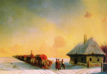Ukrainian Chumaks, Ox-Wagon Drivers, in Ivan Aivazovsky’s paintings