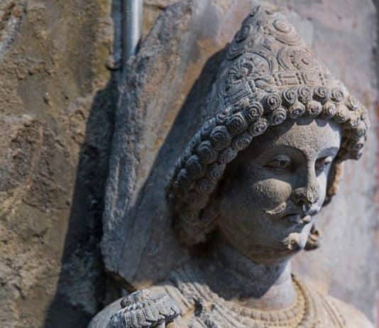 Statue of Young Kanishka, King of Kushan Empire, Patron of Gandharan Buddism