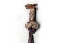 Scythian Sword in Golden Sheath from large multicomplex burial mound Mamai-Hora in Ukraine