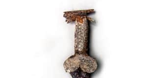 Scythian Sword in Golden Sheath from large multicomplex burial mound Mamai-Hora in Ukraine