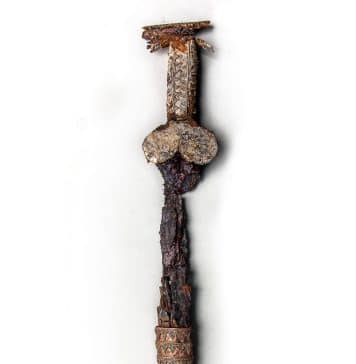 Scythian Sword in Golden Sheath from large multicomplex burial mound Mamai-Hora in Ukraine