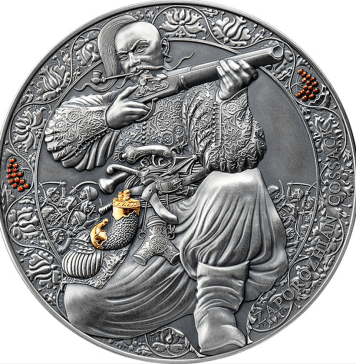 Ukrainian Zaporizhian Cossack Legendary Warrior: Cameroon Silver Coin