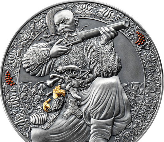 Ukrainian Zaporizhian Cossack Legendary Warrior: Cameroon Silver Coin