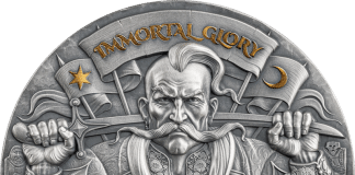 Immortal Glory 300 years of Ukrainian Cossack: Silver Coin GHANA 2025