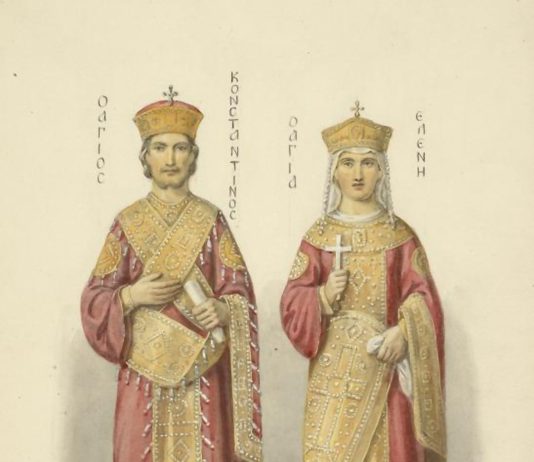 Faces of Kyiv Rulers of the 11th c. AD on St. Sophia Frescos: Fair-haired men with trimmed or no beard