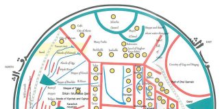 The Rus on al-Kashgari Map of 1074