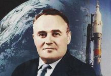 Sergei Korolev and Gagarin’s first human flight into space on April 12, 1961