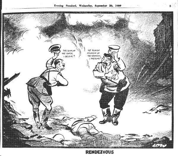 Invading Ukraine in 2014, Moscow used the same fake excuse as for invading Poland in 1939 1 hitler stalin