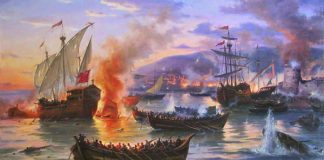 Ukrainian Zaporizhian Cossacks vs. Ottoman Imperial Fleet: Major naval battle at Karaharman, July 27, 1625. ‘Saved by the Wind’.