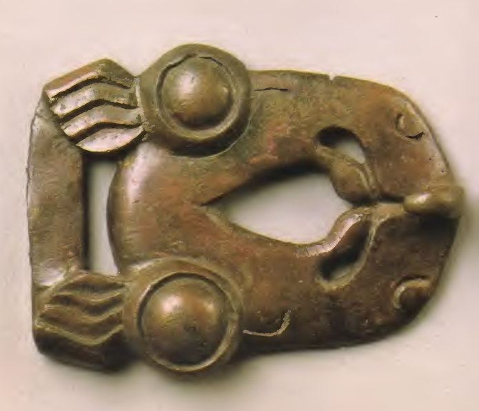 Elk in Scythian Art of Borysthenites/Dnieper River Farmers: Proto-Slavs’ Totem Animal? 5 Bridle buckle two stylized elk s heads Cherkasy