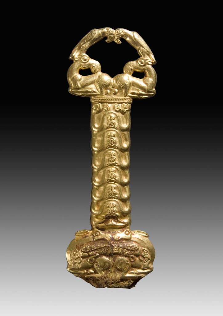 Elk in Scythian Art of Borysthenites/Dnieper River Farmers: Proto-Slavs’ Totem Animal? 9 Elk on Sword Pommel North Potic region