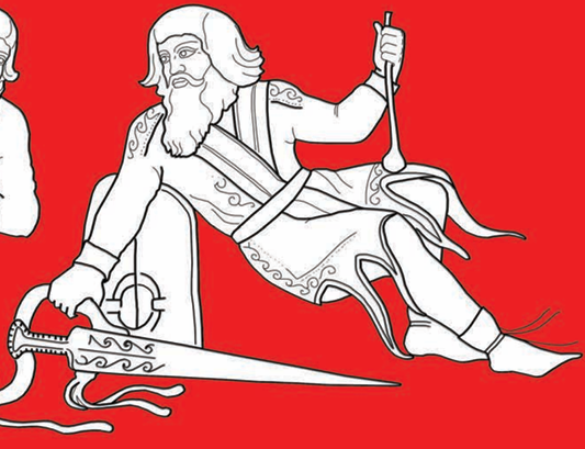 Scythian Sword on vessel from Gaimanove Mohyla Barrow in Ukraine, ca. 4th c BC