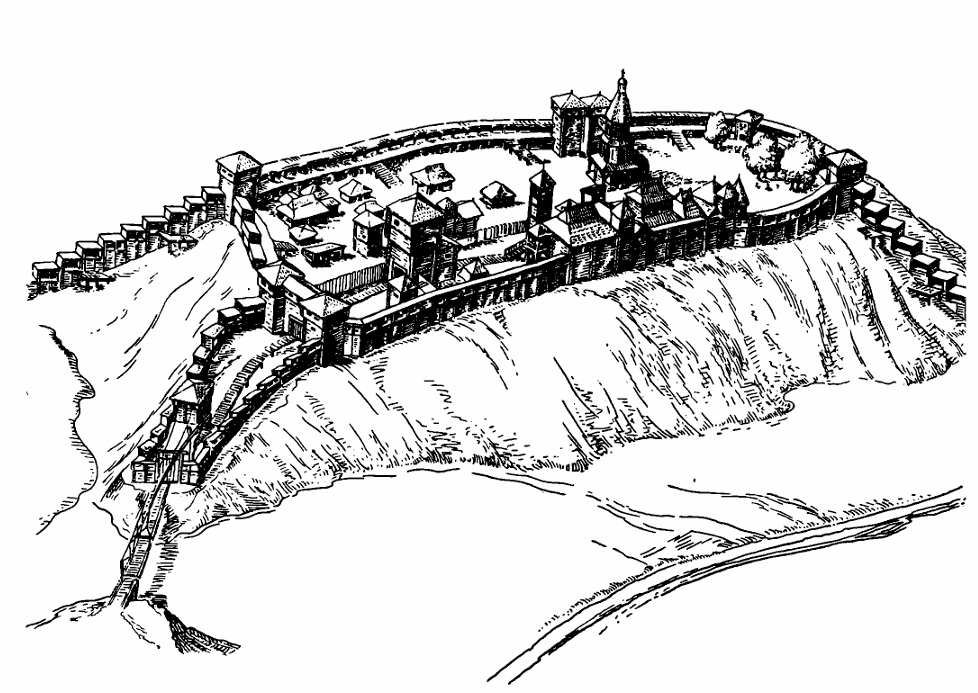 Liubech Castle reconstruction by B. Rybakov