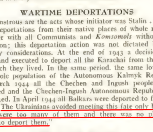 Stalin planned to deport ALL Ukrainians to Siberia after WW2, Khrushchev revealed in his ‘On the Cult of Personality’ Speech in 1956