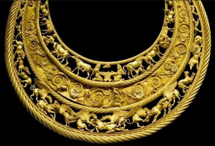 Scythian Pectoral from Tovsta Mogyla Kurgan in Ukraine