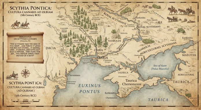 Cannabis Fields in Scythia (imagenary map)